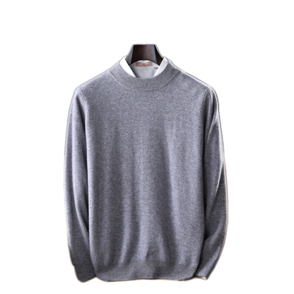 Sweater de cashmere hombre color gris