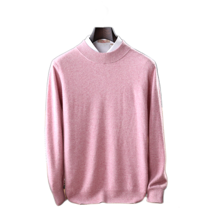 Sweater de cashmere hombre color rosado