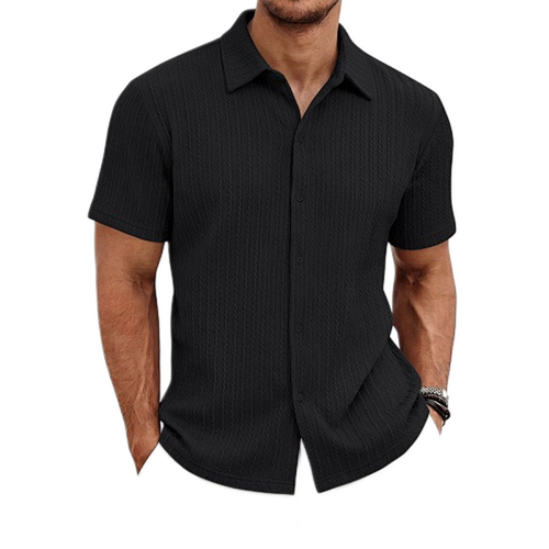 Polo corte slim color negro