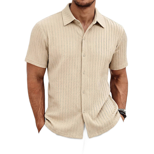 Polo corte slim color caqui