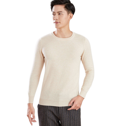 Sweater de lana hombre color beige