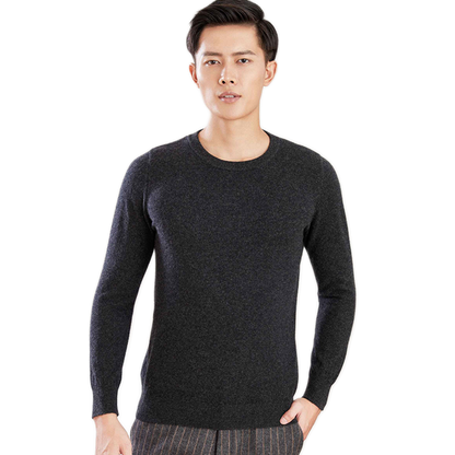 Sweater de lana hombre color gris oscuro