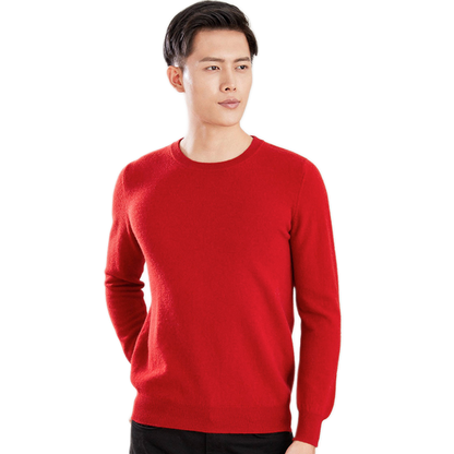 Sweater de lana hombre color rojo