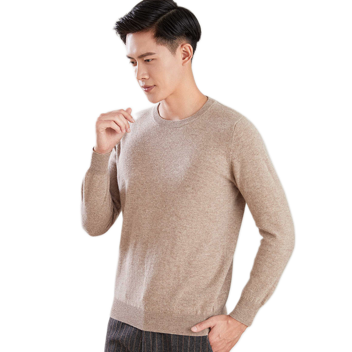 Sweater de lana hombre, cuello V o redondo