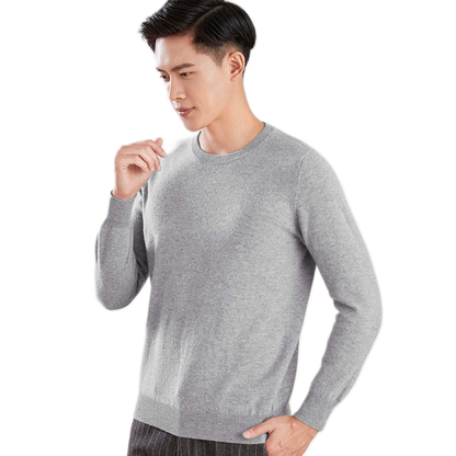 Sweater de lana hombre color gris medio