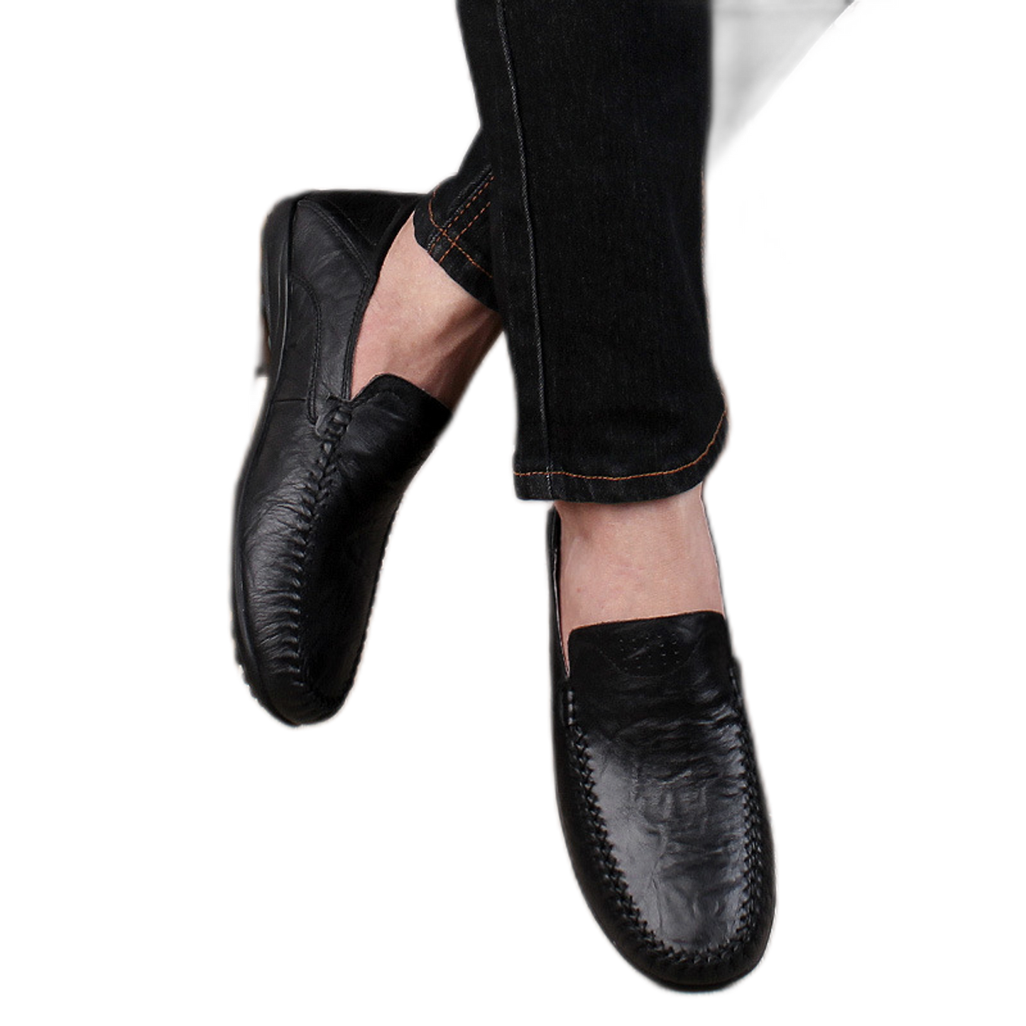 Mocasín de cuero hombre
