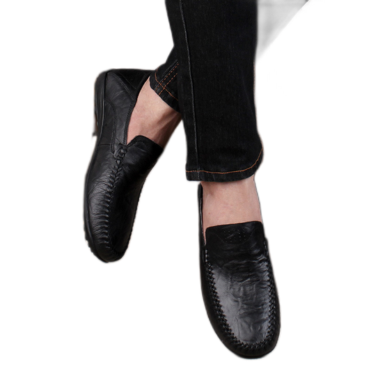 Mocasín de cuero hombre