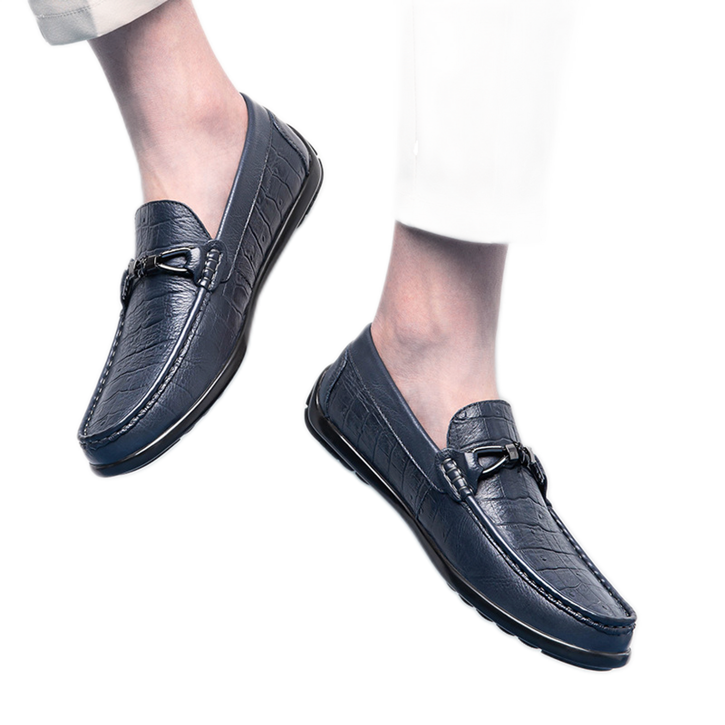 Mocasín de cuero hombre