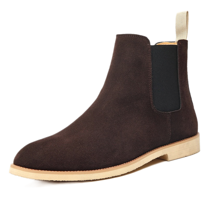 Mocasín de cuero hombre color café