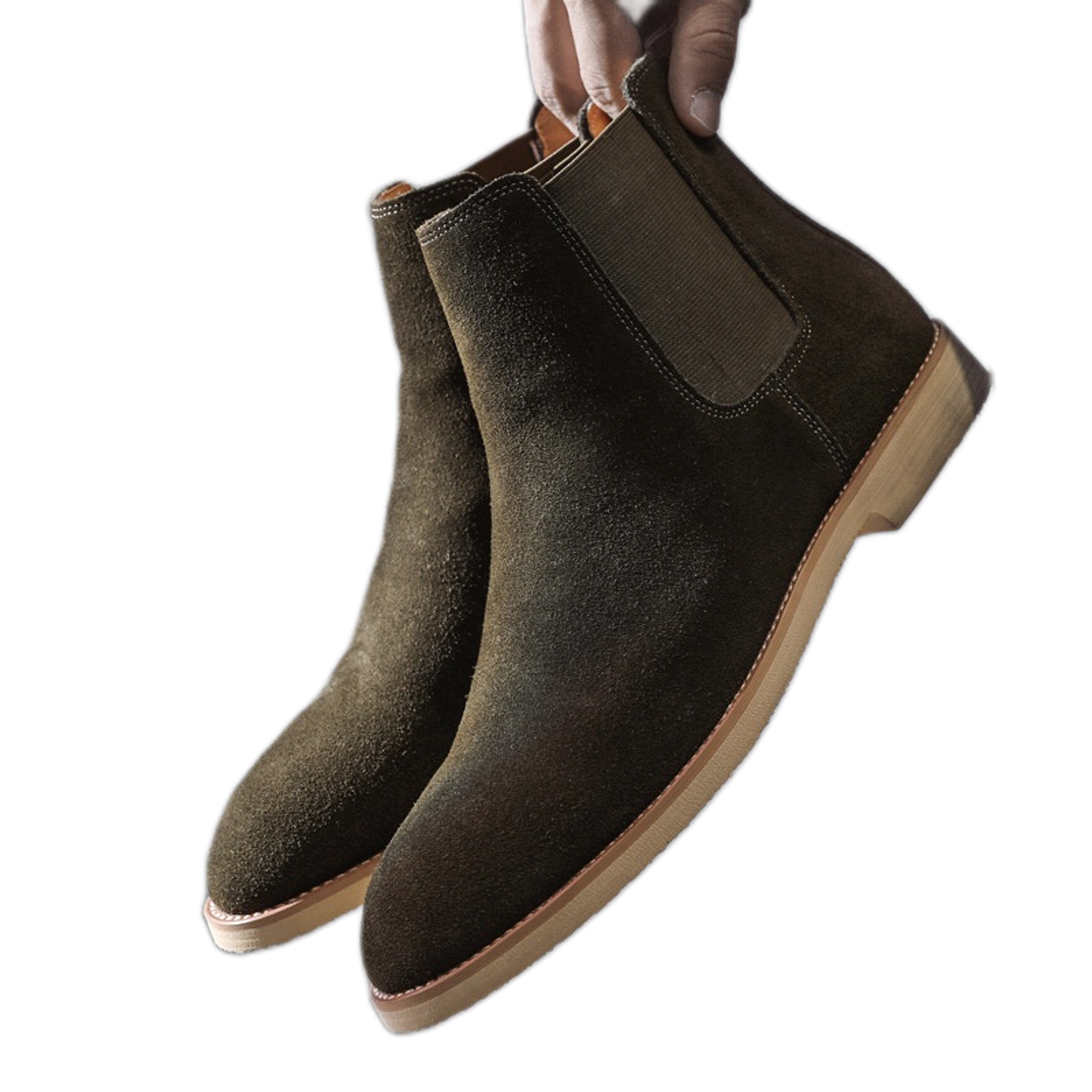 Mocasín de cuero hombre