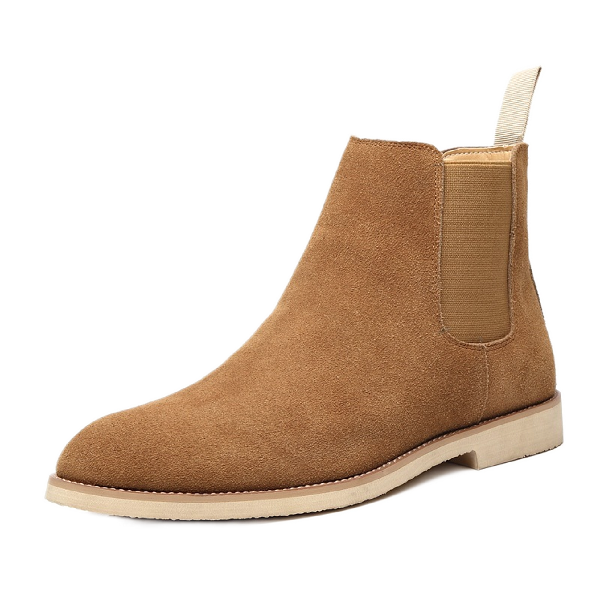 Mocasín de cuero hombre color amarillo