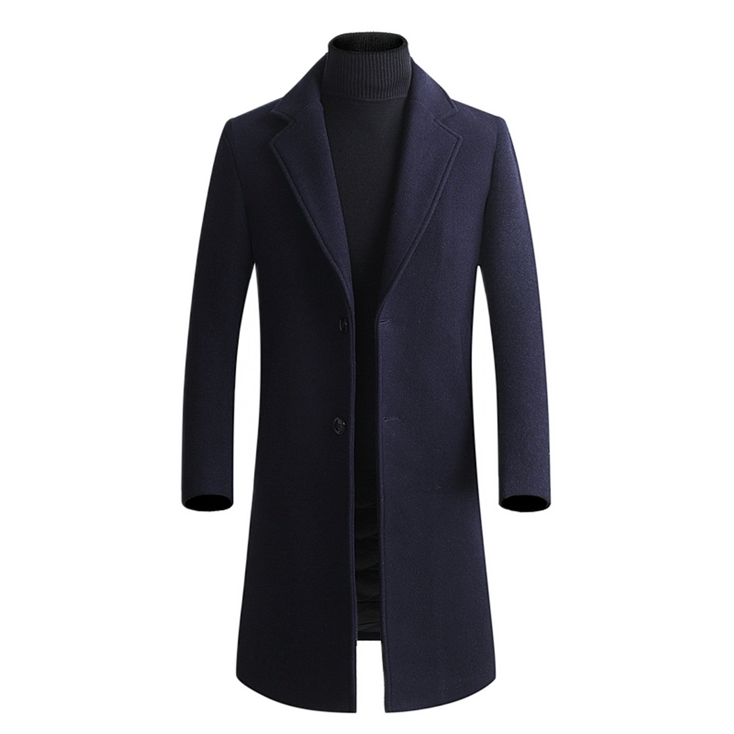 Chaqueta de lana hombre, estilo trench