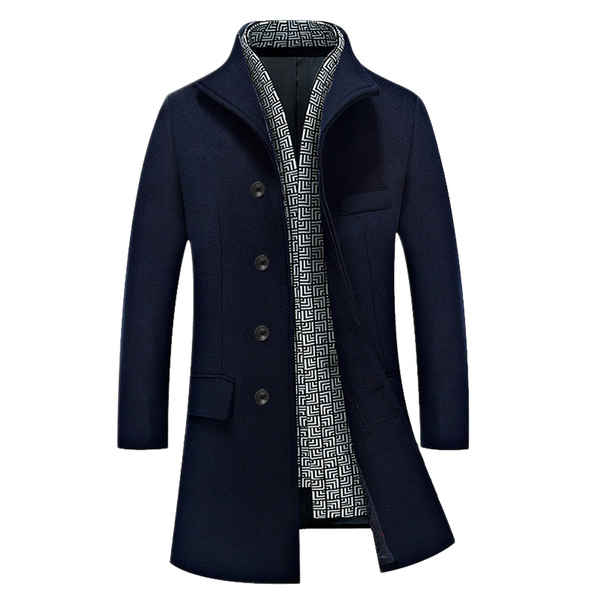 Blazer de cashmere hombre color azul marino