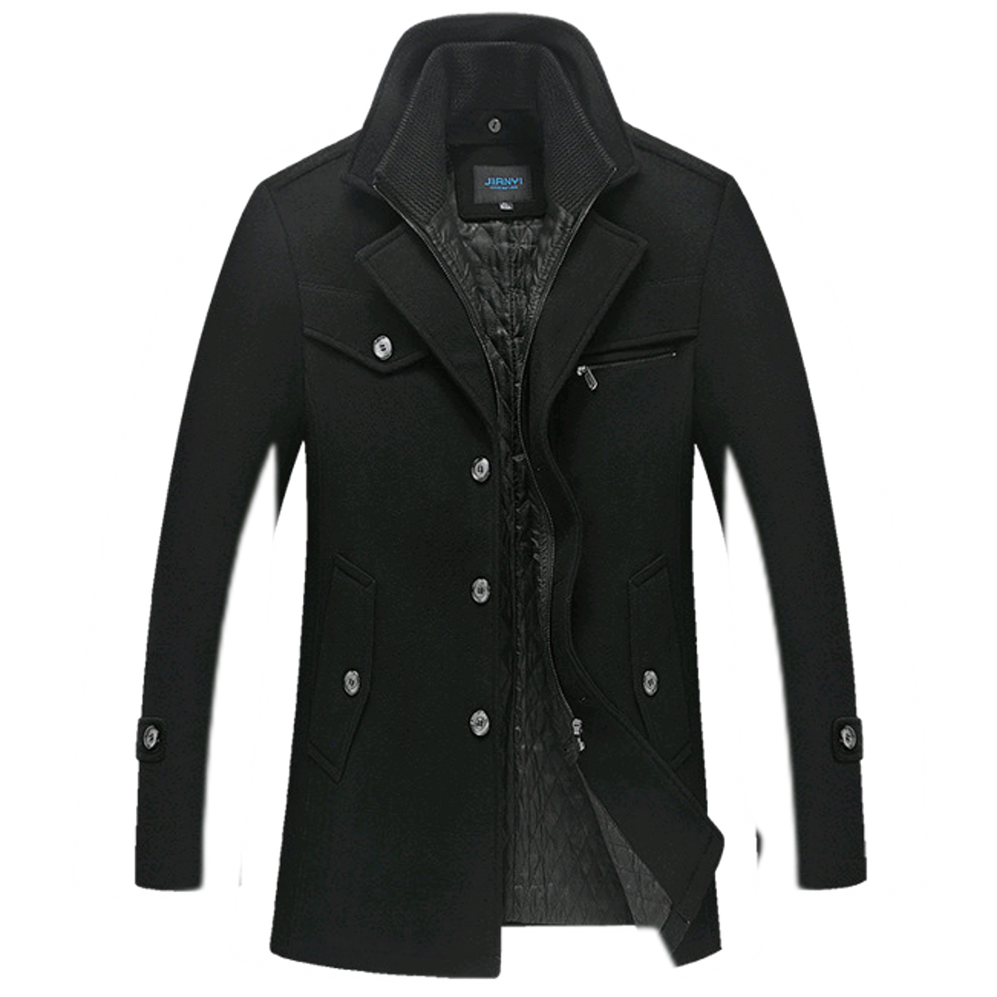 Chaqueta de lana hombre color negro