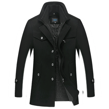 Chaqueta de lana hombre color negro