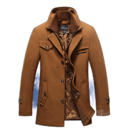 Chaqueta de lana hombre color camel