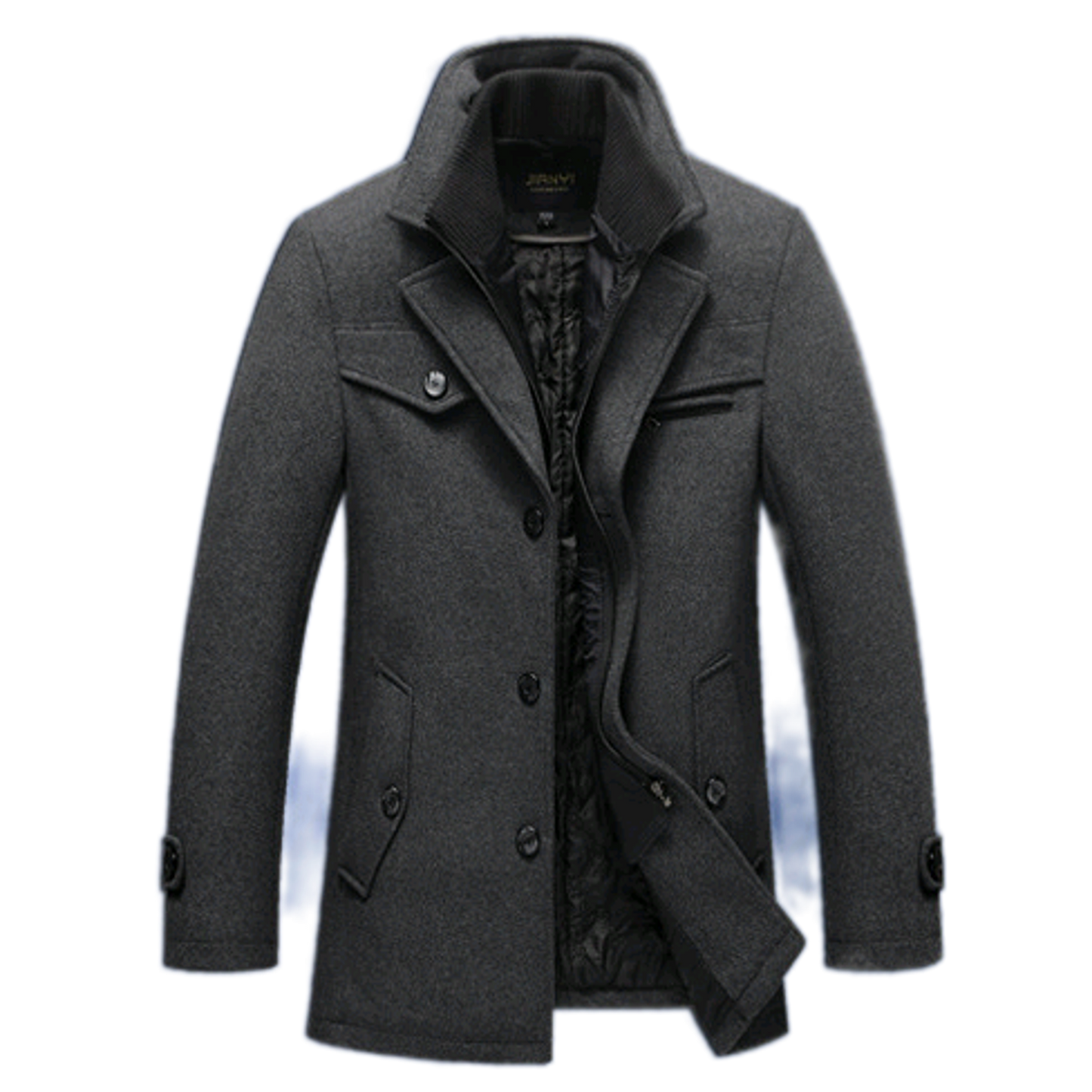 Chaqueta de lana hombre color gris