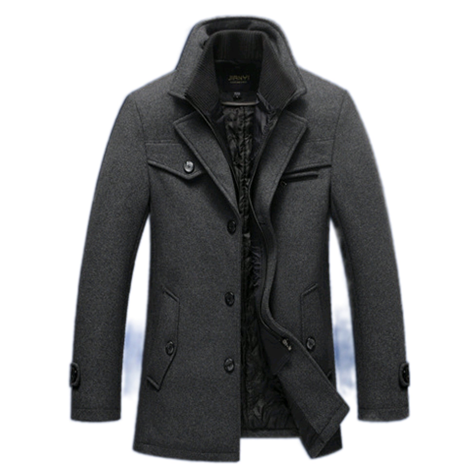 Chaqueta de lana hombre color gris