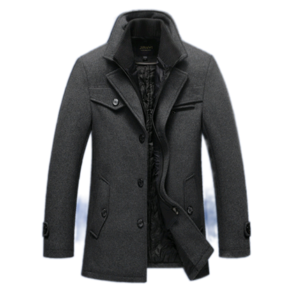 Chaqueta de lana hombre color gris