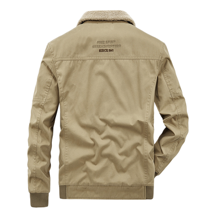 Chaqueta de algodón hombre con bolsillo