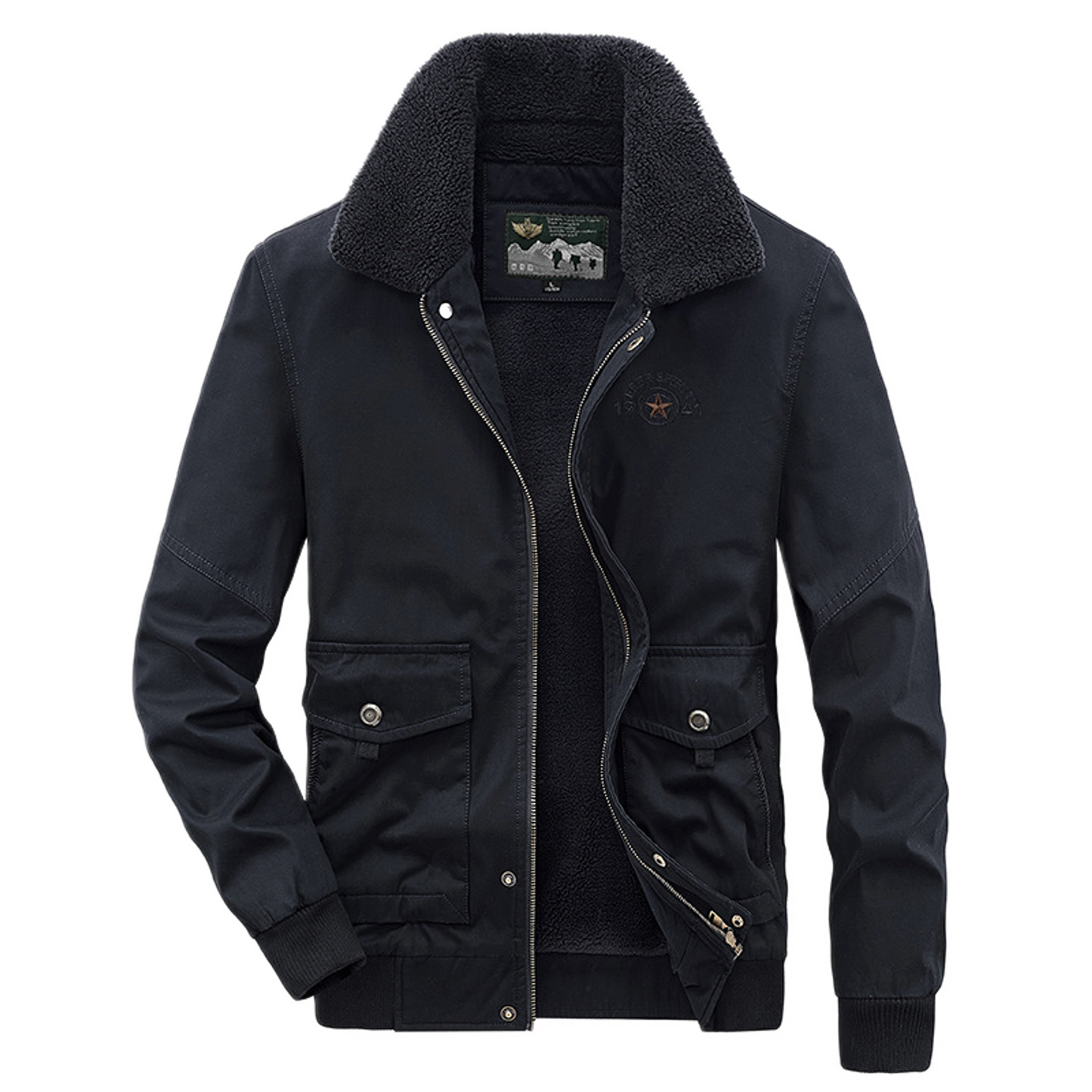 Chaqueta de algodón hombre con bolsillo