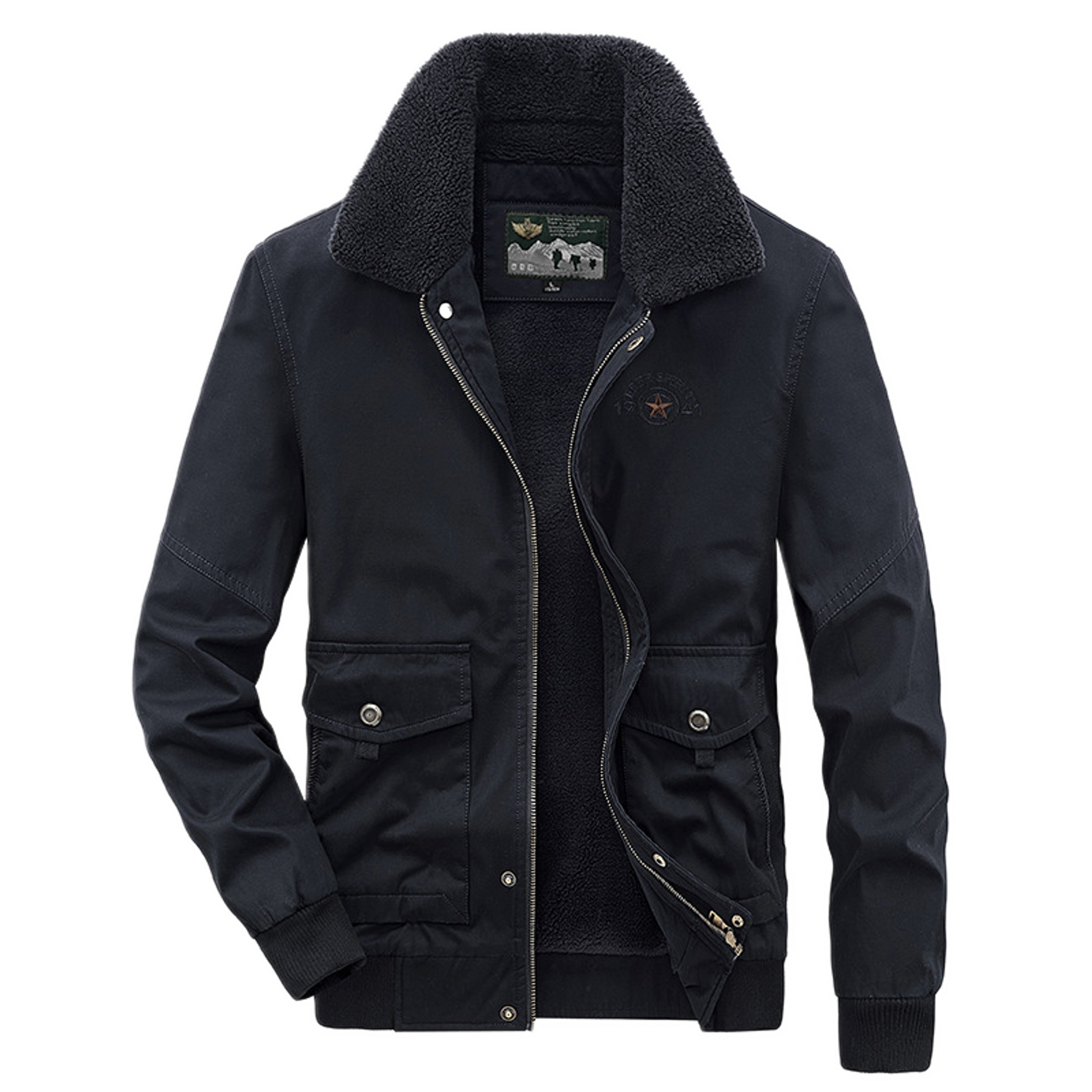 Chaqueta de algodón hombre con bolsillo