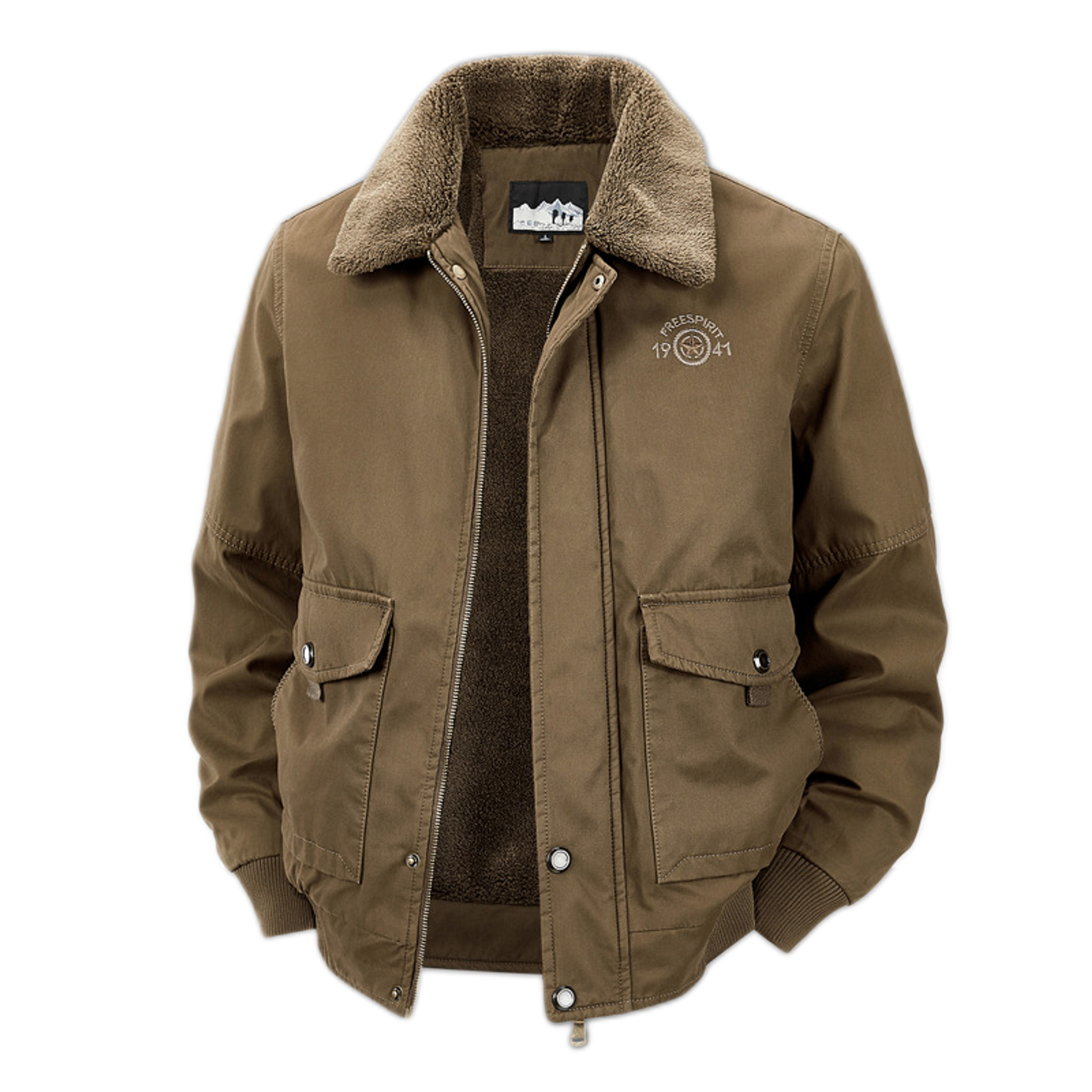 Chaqueta de algodón hombre con bolsillo