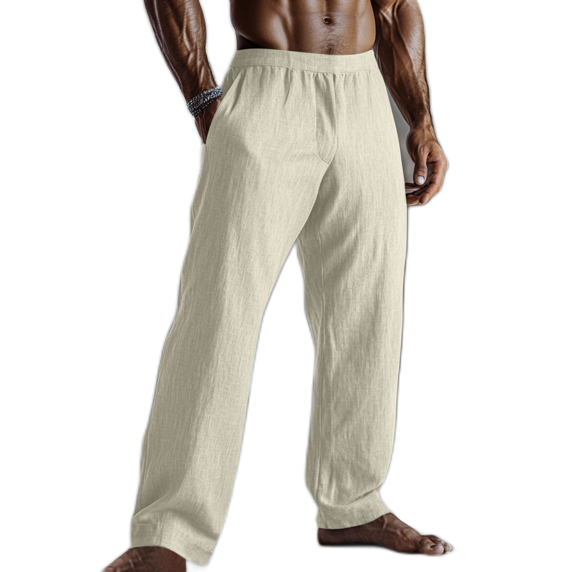 Pantalón de algodón hombre con bolsillo