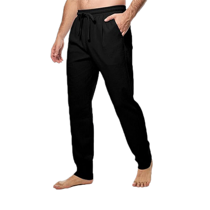 Pantalón de algodón hombre color negro