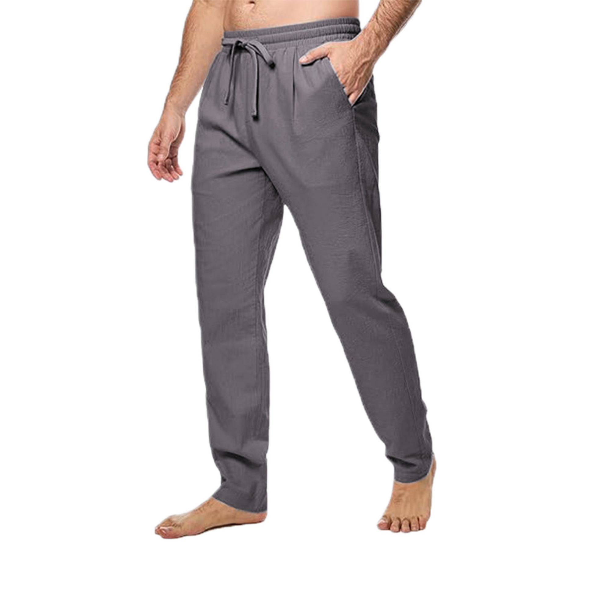Pantalón de algodón hombre, corte suelto