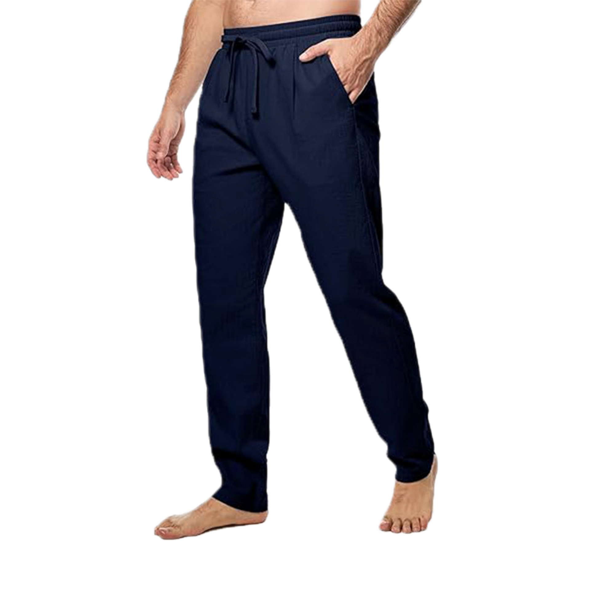 Pantalón de algodón hombre, corte suelto