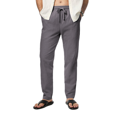 Pantalón de algodón hombre color gris