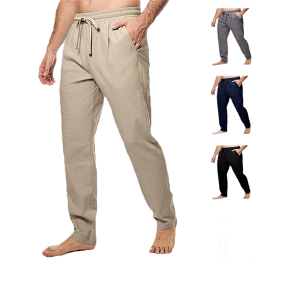 Pantalón de algodón hombre, corte suelto