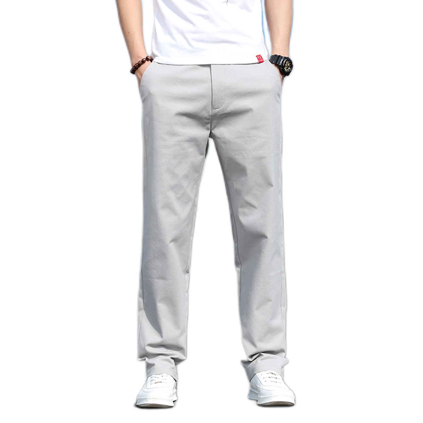 Pantalón de algodón hombre, tonos neutros