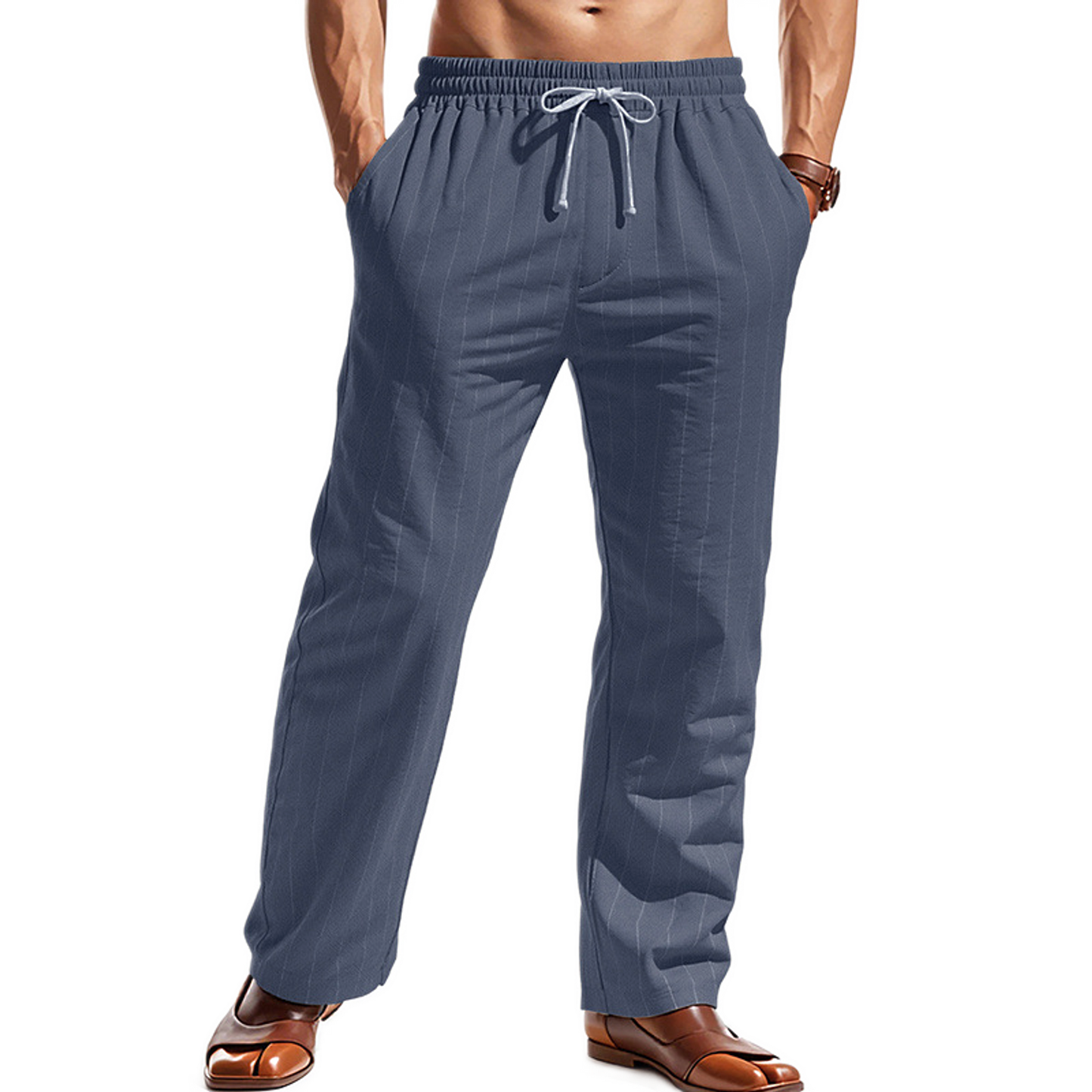 Pantalón de lino hombre