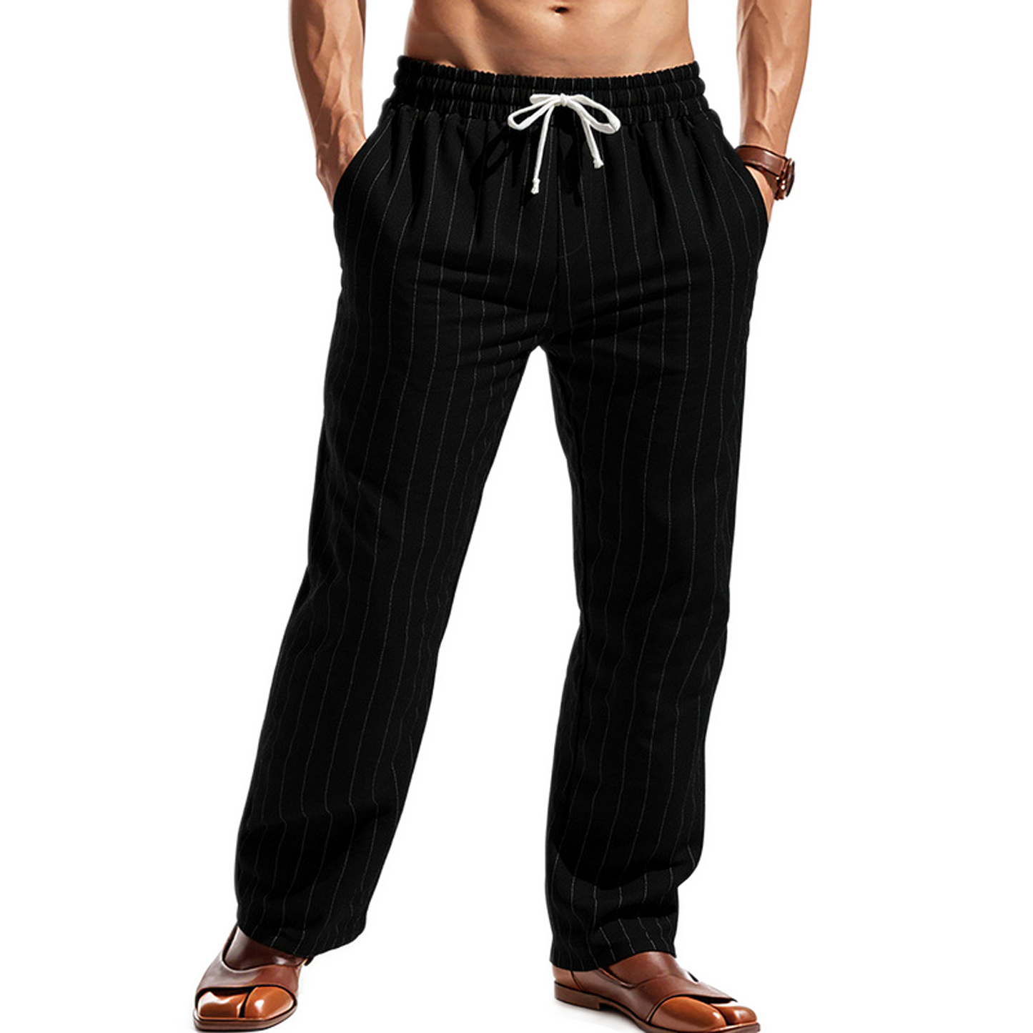Pantalón de lino hombre