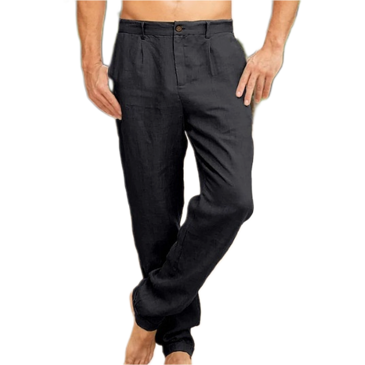 Pantalón de algodón hombre, corte suelto