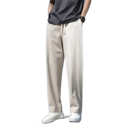 Pantalón de algodón hombre, corte suelto
