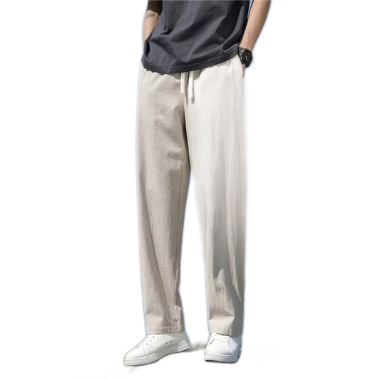 Pantalón de algodón hombre, corte suelto