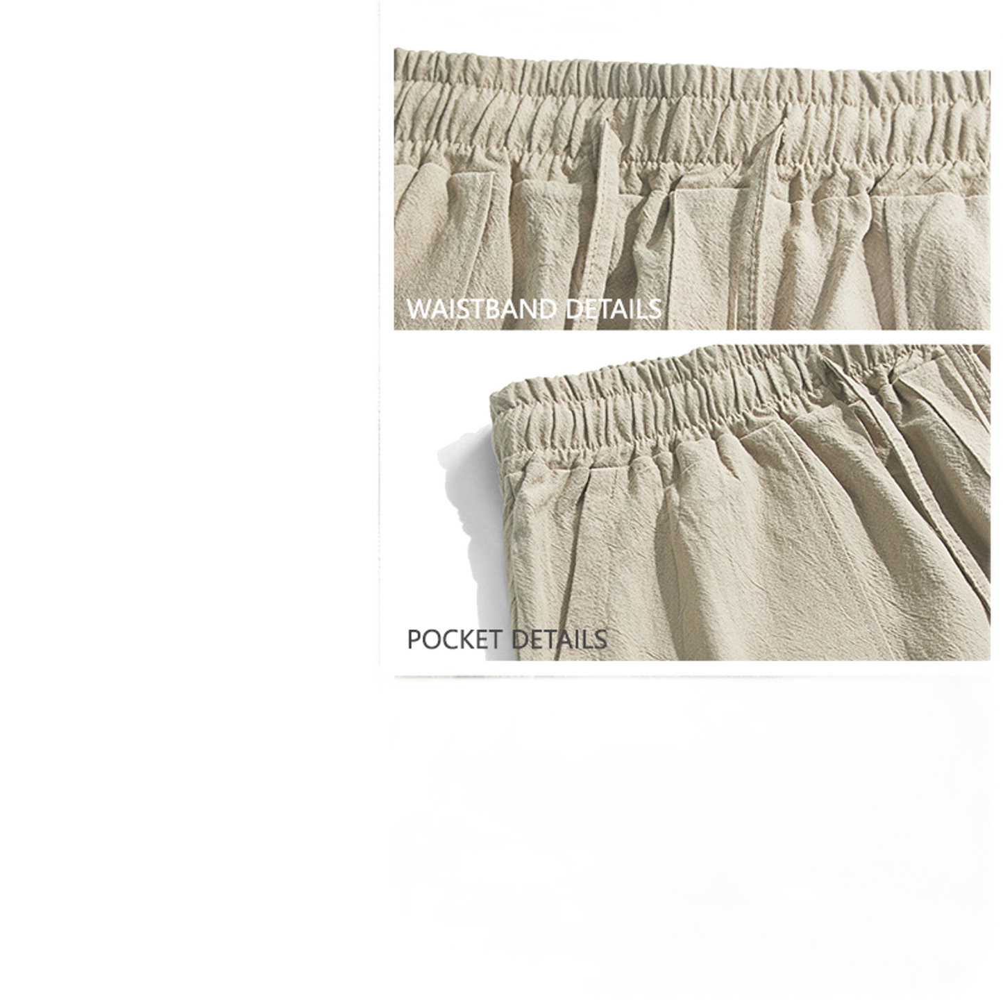 Pantalón de lino hombre, corte suelto