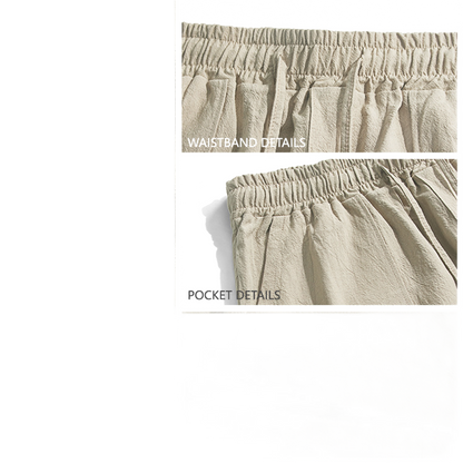 Pantalón de lino hombre, corte suelto