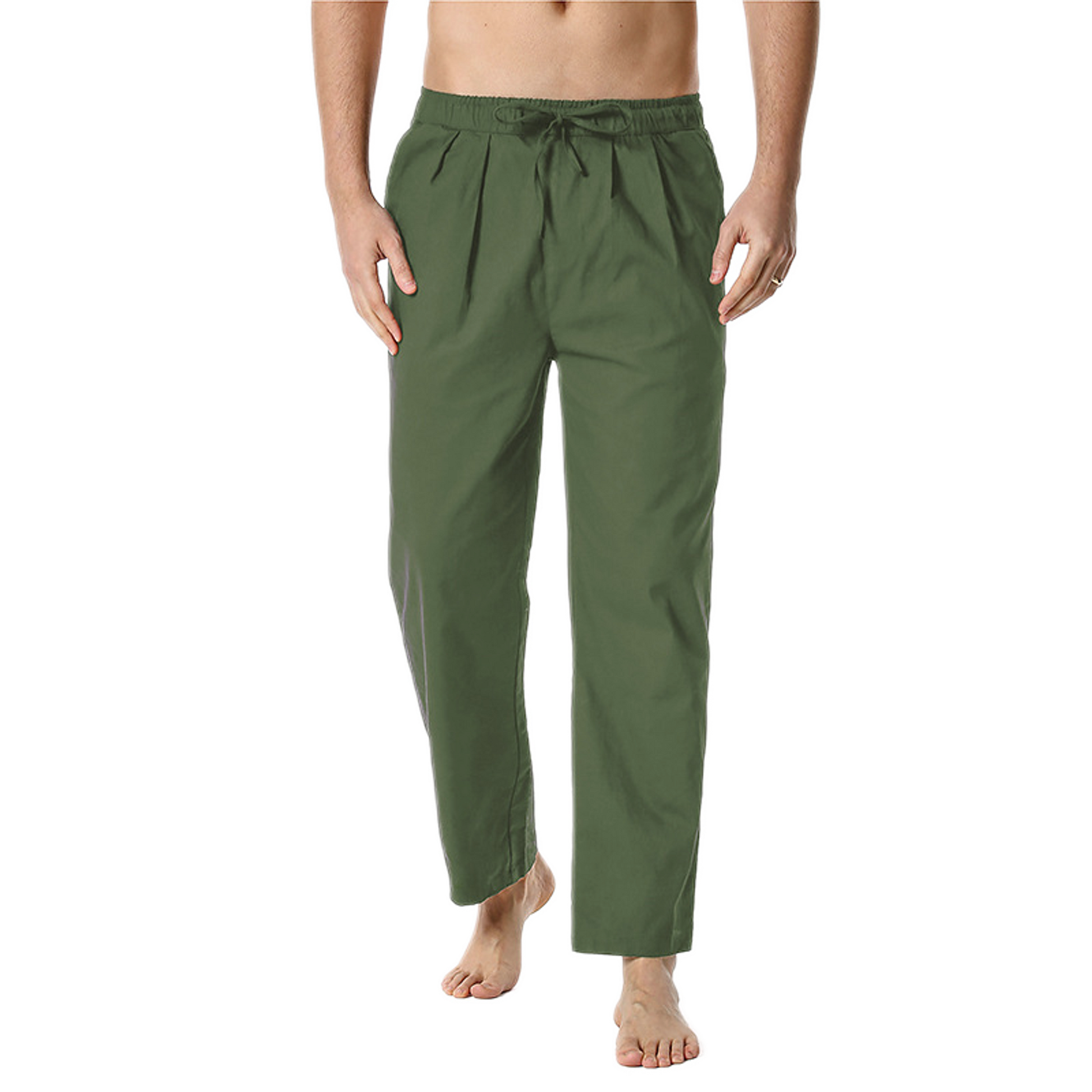 Pantalón de algodón hombre, corte regular