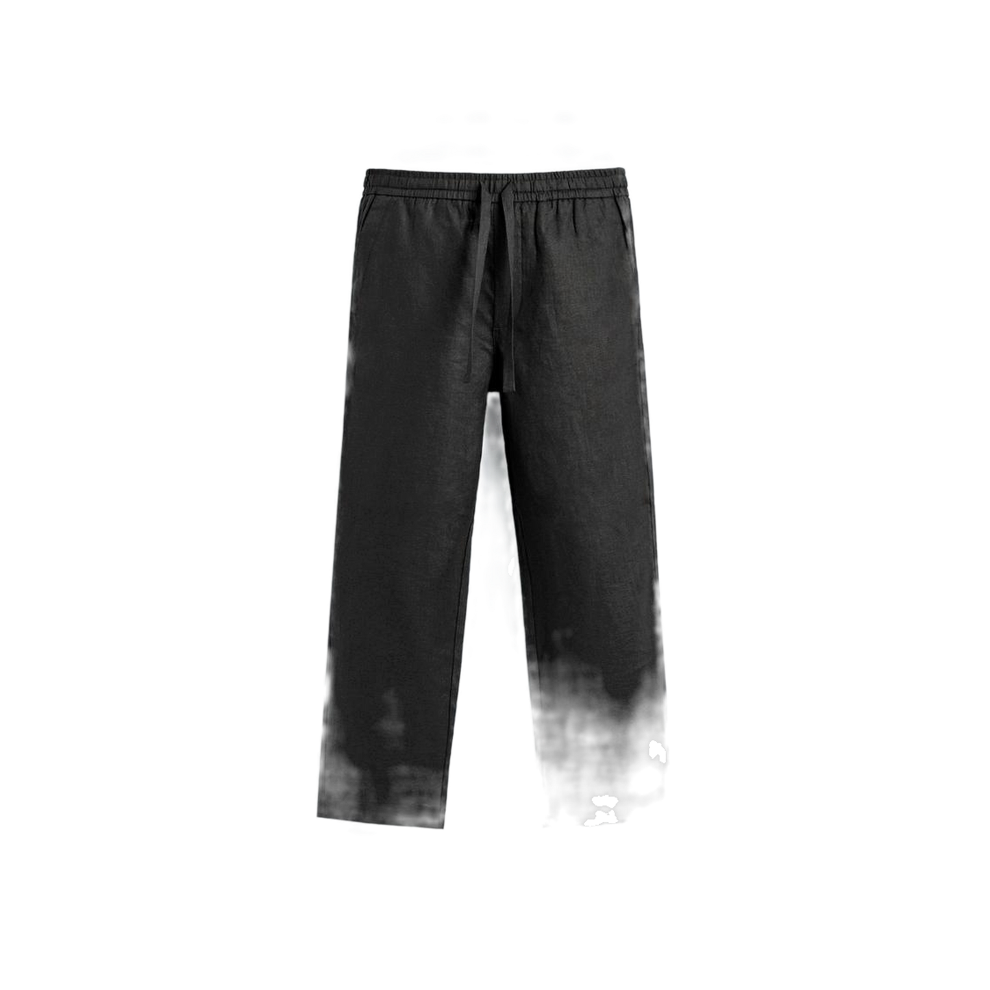 Pantalón de lino hombre color negro
