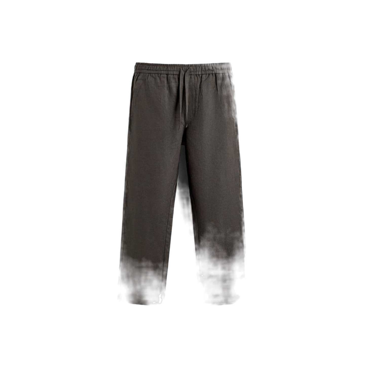 Pantalón de lino hombre color verde oscuro