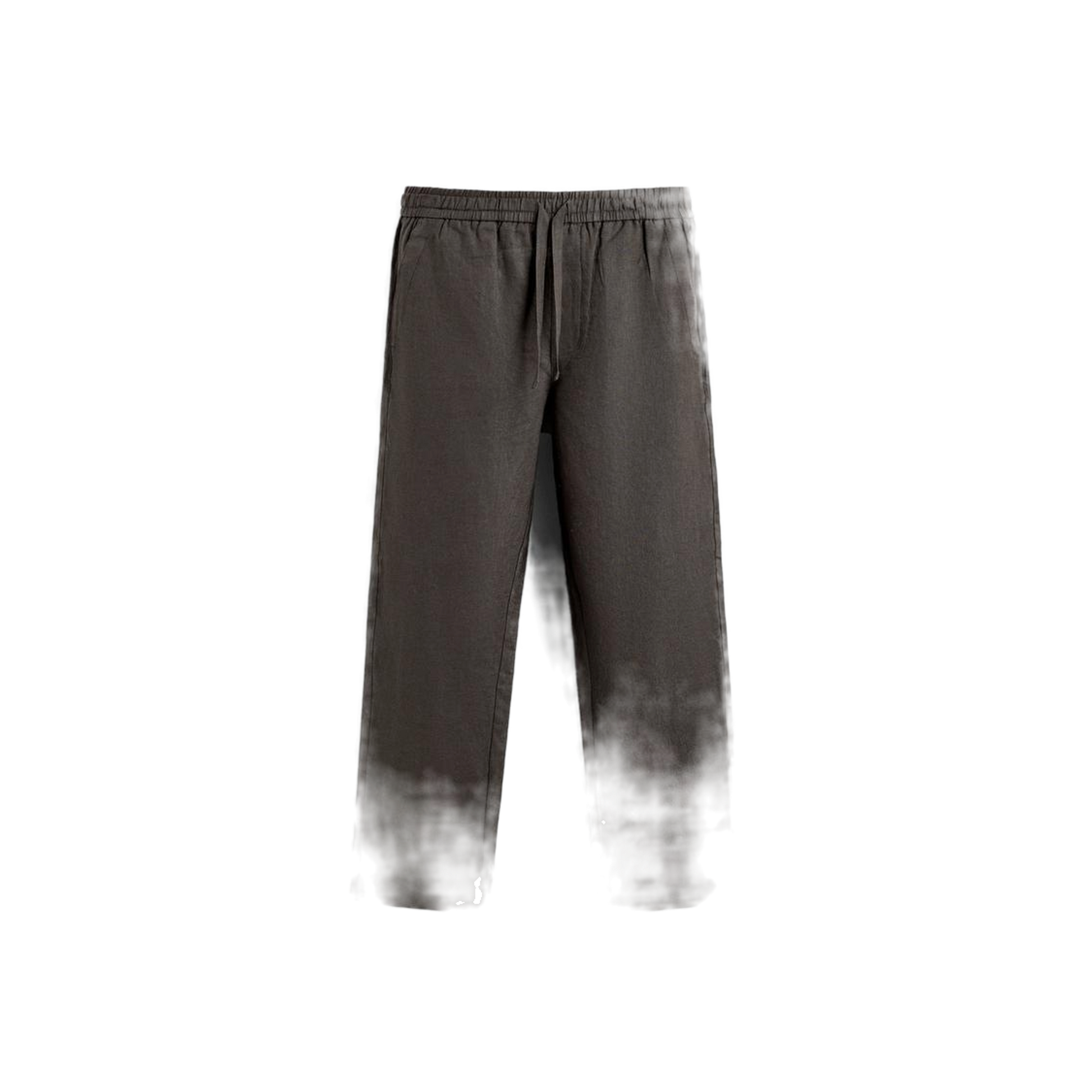 Pantalón de lino hombre color verde oscuro