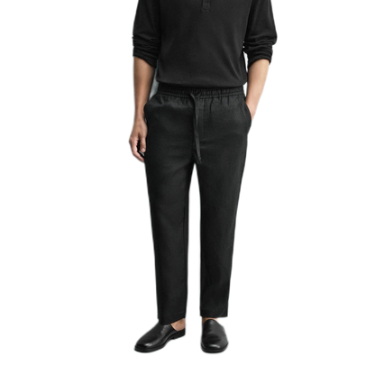 Pantalón de lino hombre, corte suelto