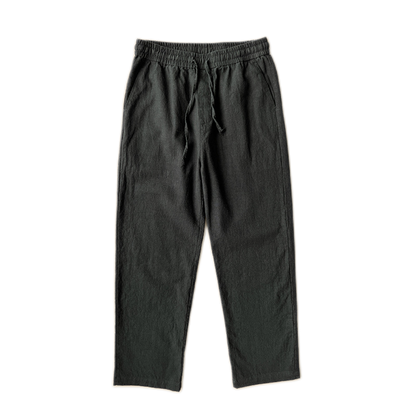 Pantalón de lino hombre color negro