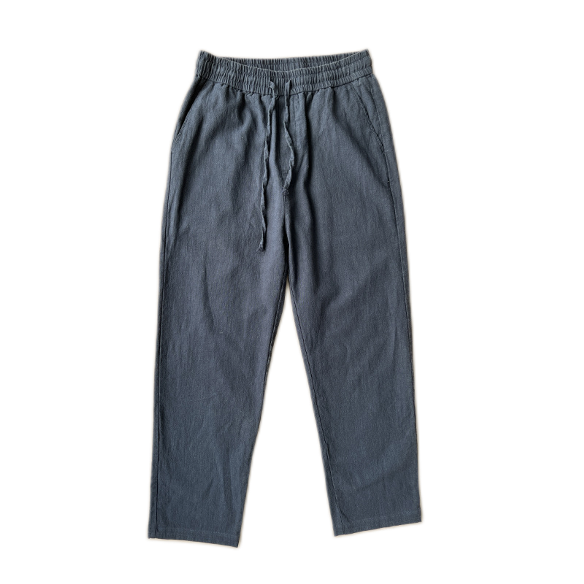 Pantalón de lino hombre color azul marino