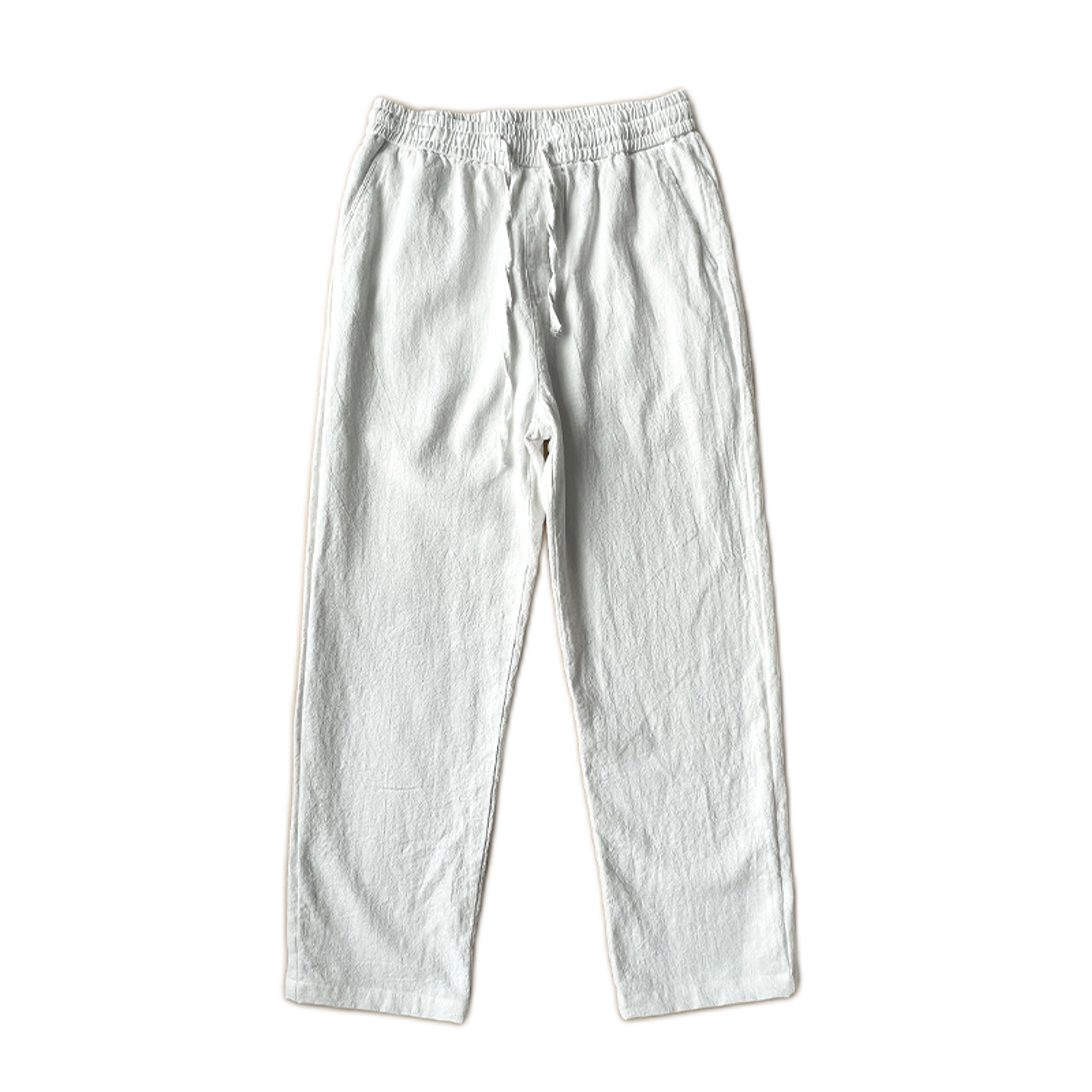 Pantalón de lino hombre color blanco