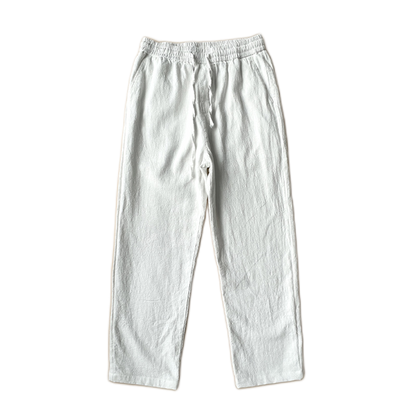 Pantalón de lino hombre color blanco